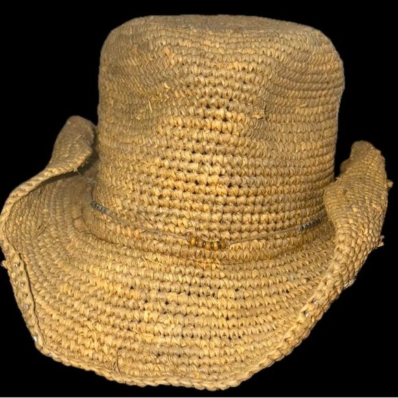 Athleta Straw Raffia Straw Cowboy Hat - Picture 2 of 15